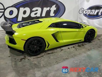 Trzecie zdjęcie samochodu z tyłu: 2014 LAMBORGHINI AVENTADOR VIN:ZHWCC1ZD7ELA02814 - miniatura