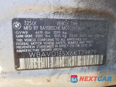 Zdjęcie 12 z 12 samochodu: 2006 BMW 325 XI VIN:WBAVD135X6KT79879 - miniatura