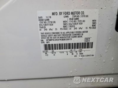 Zdjęcie 12 z 12 samochodu: 2019 FORD EDGE TITANIUM VIN:2FMPK3K97KBB32613 - miniatura
