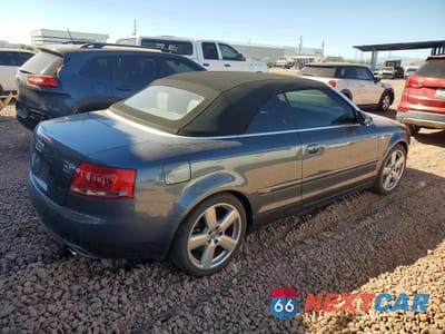 Trzecie zdjęcie samochodu z tyłu: 2008 AUDI A4 S-LINE 3.2 CABRIOLET QUATTRO VIN:WAUEH48H38K009319 - miniatura