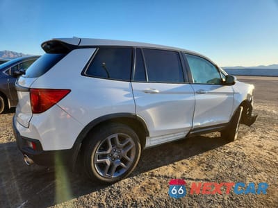 Trzecie zdjęcie samochodu z tyłu: 2022 HONDA PASSPORT EXL VIN:5FNYF7H50NB005542 - miniatura