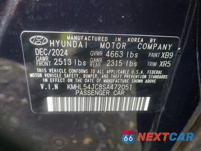 Zdjęcie 12 z 12 samochodu: 2025 HYUNDAI SONATA N LINE VIN:KMHL54JC8SA472051 - miniatura