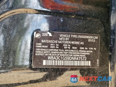 Zdjęcie 12 z 12 samochodu: 2013 BMW 328 I SULEV VIN:WBA3C1G59DNR47572 - miniatura