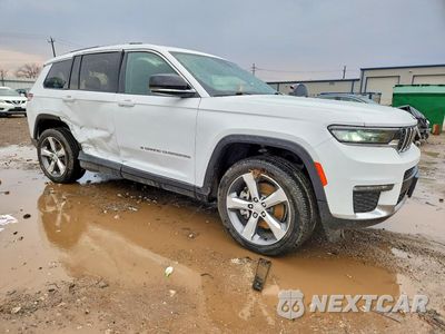 Czwarte zdjęcie samochodu z boku: 2021 JEEP GRAND CHEROKEE L LIMITED VIN:1C4RJKBG6M8206229 - miniatura