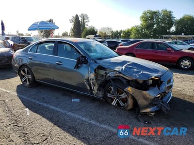 Czwarte zdjęcie samochodu z boku: 2022 MERCEDES-BENZ C 300 VIN:W1KAF4GB0NR015219 - miniatura