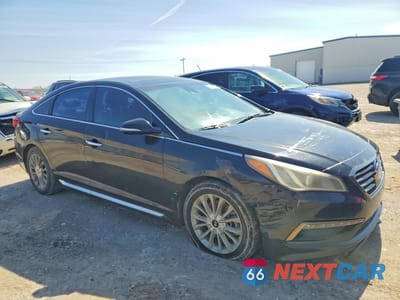 Czwarte zdjęcie samochodu z boku: 2015 HYUNDAI SONATA LIMITED VIN:5NPE34AF6FH064269 - miniatura