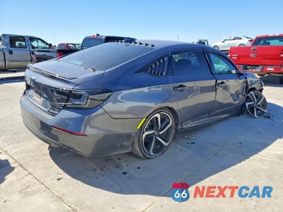 Trzecie zdjęcie samochodu z tyłu: 2018 HONDA ACCORD SPORT VIN:1HGCV1F35JA163200 - miniatura