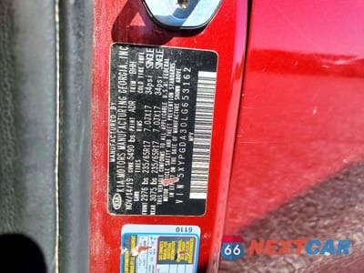 Zdjęcie 14 z 14 samochodu: 2020 KIA SORENTO VIN:5XYPGDA30LG653162 - miniatura