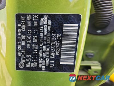 Zdjęcie 12 z 12 samochodu: 2022 HYUNDAI VENUE SEL VIN:KMHRC8A30NU156413 - miniatura