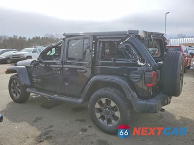 Drugie zdjęcie samochodu z przodu: 2018 JEEP WRANGLER SAHARA VIN:1C4HJXEN3JW235293 - miniatura