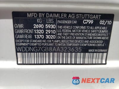 Zdjęcie 12 z 12 samochodu: 2010 MERCEDES-BENZ S 600 VIN:WDDNG7GB8AA323635 - miniatura