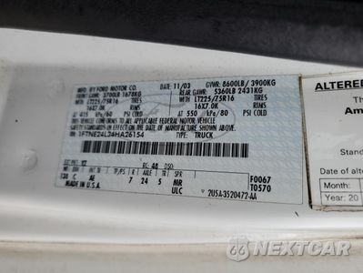 Zdjęcie 13 z 13 samochodu: 2004 FORD ECONOLINE E250 VAN VIN:1FTNE24L34HA26154 - miniatura