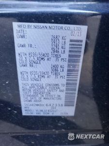 Zdjęcie 13 z 13 samochodu: 2013 NISSAN PATHFINDER S VIN:5N1AR2MM8DC642338 - miniatura