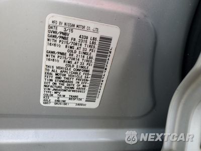 Zdjęcie 12 z 12 samochodu: 2015 NISSAN ROGUE SELECT S VIN:JN8AS5MT4FW659922 - miniatura