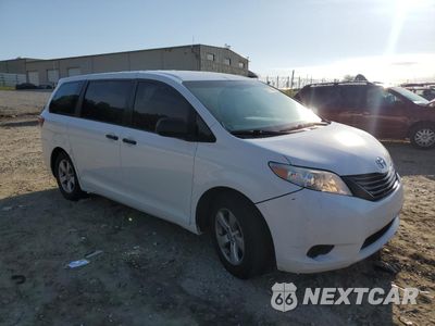 Czwarte zdjęcie samochodu z boku: 2017 TOYOTA SIENNA VIN:5TDZZ3DC6HS872596 - miniatura