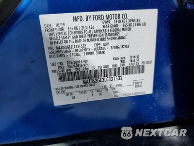 Zdjęcie 12 z 12 samochodu: 2020 FORD ECOSPORT SE VIN:MAJ3S2GE2LC331532 - miniatura