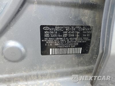 Zdjęcie 15 z 15 samochodu: 2015 HYUNDAI ELANTRA GT VIN:KMHD35LH1FU241828 - miniatura