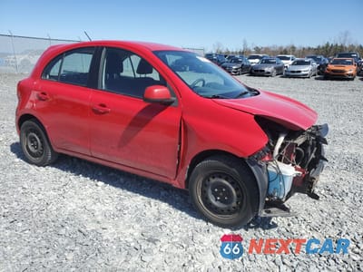Czwarte zdjęcie samochodu z boku: 2015 NISSAN MICRA VIN:3N1CK3CP7FL211745 - miniatura