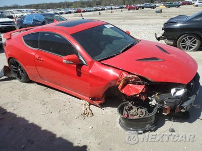Czwarte zdjęcie samochodu z boku: 2015 HYUNDAI GENESIS COUPE 3.8L VIN:KMHHU6KJ1FU131080 - miniatura