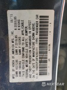 Zdjęcie 12 z 12 samochodu: 2015 HONDA ACCORD SPORT VIN:1HGCR2F58FA265111 - miniatura