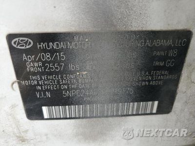 Zdjęcie 23 z 24 samochodu: 2015 HYUNDAI SONATA SE VIN:5NPE24AF2FH219175 - miniatura