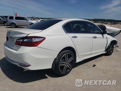 Trzecie zdjęcie samochodu z tyłu: 2017 HONDA ACCORD SPORT VIN:1HGCR2F67HA137759 - miniatura