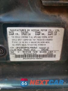 Zdjęcie 13 z 13 samochodu: 2001 NISSAN SENTRA XE VIN:3N1CB51D41L456063 - miniatura