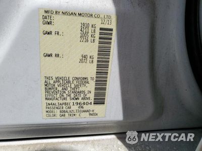 Zdjęcie 12 z 12 samochodu: 2014 NISSAN ALTIMA 2.5 VIN:1N4AL3AP8EC196404 - miniatura