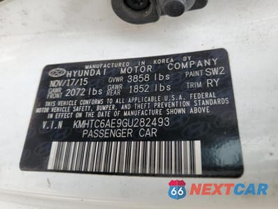 Zdjęcie 12 z 12 samochodu: 2016 HYUNDAI VELOSTER TURBO VIN:KMHTC6AE9GU282493 - miniatura