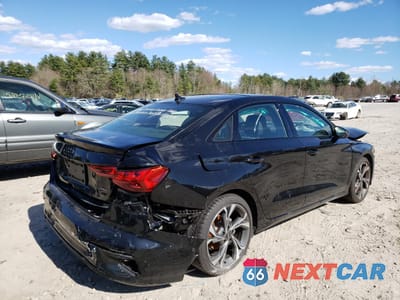 Trzecie zdjęcie samochodu z tyłu: 2023 AUDI A3 PREMIUM PLUS VIN:WAUHUDGY5PA103863 - miniatura