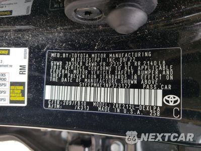 Zdjęcie 12 z 12 samochodu: 2022 TOYOTA COROLLA LE VIN:5YFEPMAE1NP373127 - miniatura