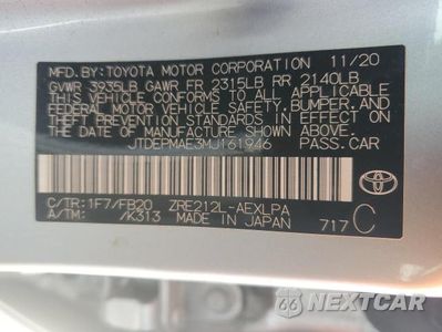 Zdjęcie 13 z 13 samochodu: 2021 TOYOTA COROLLA LE VIN:JTDEPMAE3MJ161946 - miniatura