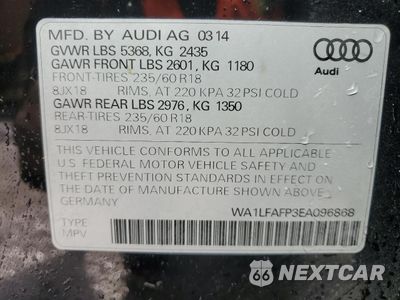 Zdjęcie 13 z 13 samochodu: 2012 AUDI Q5 PREMIUM PLUS VIN:WA1LFAFP3EA096868 - miniatura