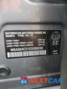 Zdjęcie 12 z 12 samochodu: 2014 BMW 650 XI GRAN COUPE VIN:WBA6B4C51ED099038 - miniatura