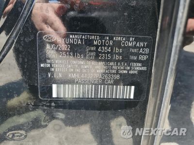 Zdjęcie 12 z 13 samochodu: 2023 HYUNDAI SONATA SEL PLUS VIN:KMHL44J27PA263398 - miniatura