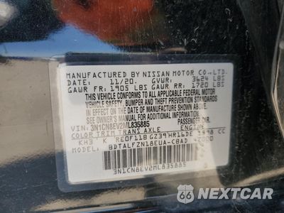 Zdjęcie 13 z 13 samochodu: 2021 NISSAN VERSA SV VIN:3N1CN8EV2ML835885 - miniatura