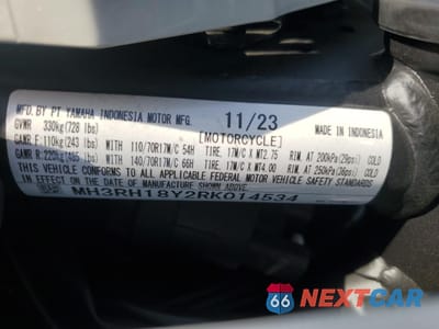 Zdjęcie 9 z 10 samochodu: 2024 YAMAHA YZFR3 A VIN:MH3RH18Y2RK014534 - miniatura