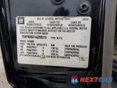 Zdjęcie 13 z 13 samochodu: 2004 GMC YUKON XL DENALI VIN:1GKFK66U14J286219 - miniatura