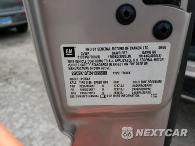 Zdjęcie 12 z 12 samochodu: 2004 CHEVROLET SILVERADO K1500 VIN:2GCEK13T241398589 - miniatura