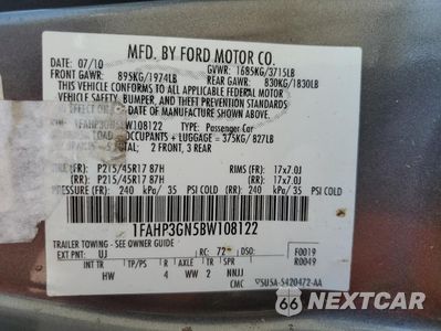 Zdjęcie 12 z 12 samochodu: 2011 FORD FOCUS SES VIN:1FAHP3GN5BW108122 - miniatura