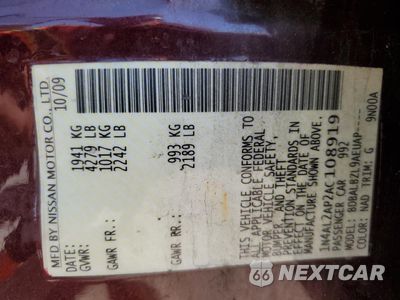 Zdjęcie 12 z 12 samochodu: 2010 NISSAN ALTIMA BASE VIN:1N4AL2AP2AC108919 - miniatura