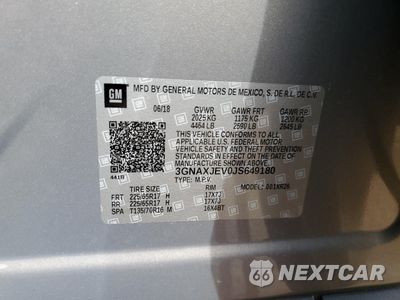 Zdjęcie 13 z 14 samochodu: 2018 CHEVROLET EQUINOX LT VIN:3GNAXJEV0JS649180 - miniatura