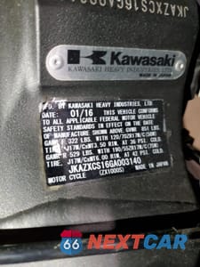 Zdjęcie 8 z 8 samochodu: 2016 KAWASAKI ZX1000 S VIN:JKAZXCS16GA003140 - miniatura