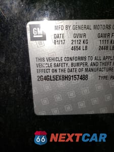 Zdjęcie 12 z 12 samochodu: 2017 BUICK REGAL SPORT TOURING VIN:2G4GL5EX8H9157488 - miniatura