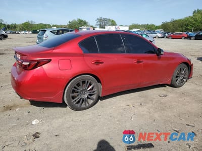 Trzecie zdjęcie samochodu z tyłu: 2022 INFINITI Q50 RED SPORT 400 VIN:JN1FV7DR9NM390032 - miniatura