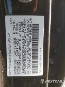 Zdjęcie 14 z 14 samochodu: 2018 HONDA ACCORD EXL VIN:1HGCV2F53JA001475 - miniatura