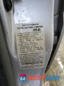 Zdjęcie 13 z 13 samochodu: 2002 ISUZU RODEO S VIN:4S2DM58W924331185 - miniatura