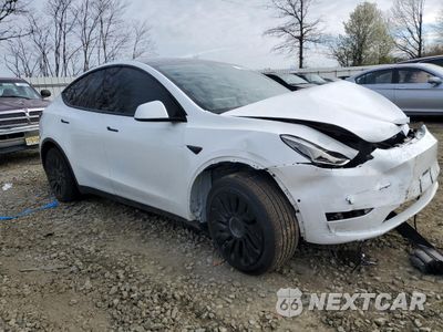Czwarte zdjęcie samochodu z boku: 2020 TESLA MODEL Y VIN:5YJYGDEE0LF047030 - miniatura