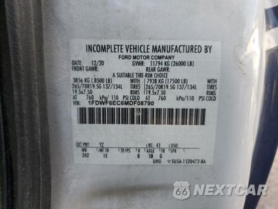 Zdjęcie 12 z 12 samochodu: 2021 FORD F650 SUPER DUTY VIN:1FDWF6EC6MDF08790 - miniatura
