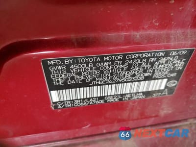 Zdjęcie 12 z 12 samochodu: 2009 LEXUS IS 350 VIN:JTHBE262795023238 - miniatura